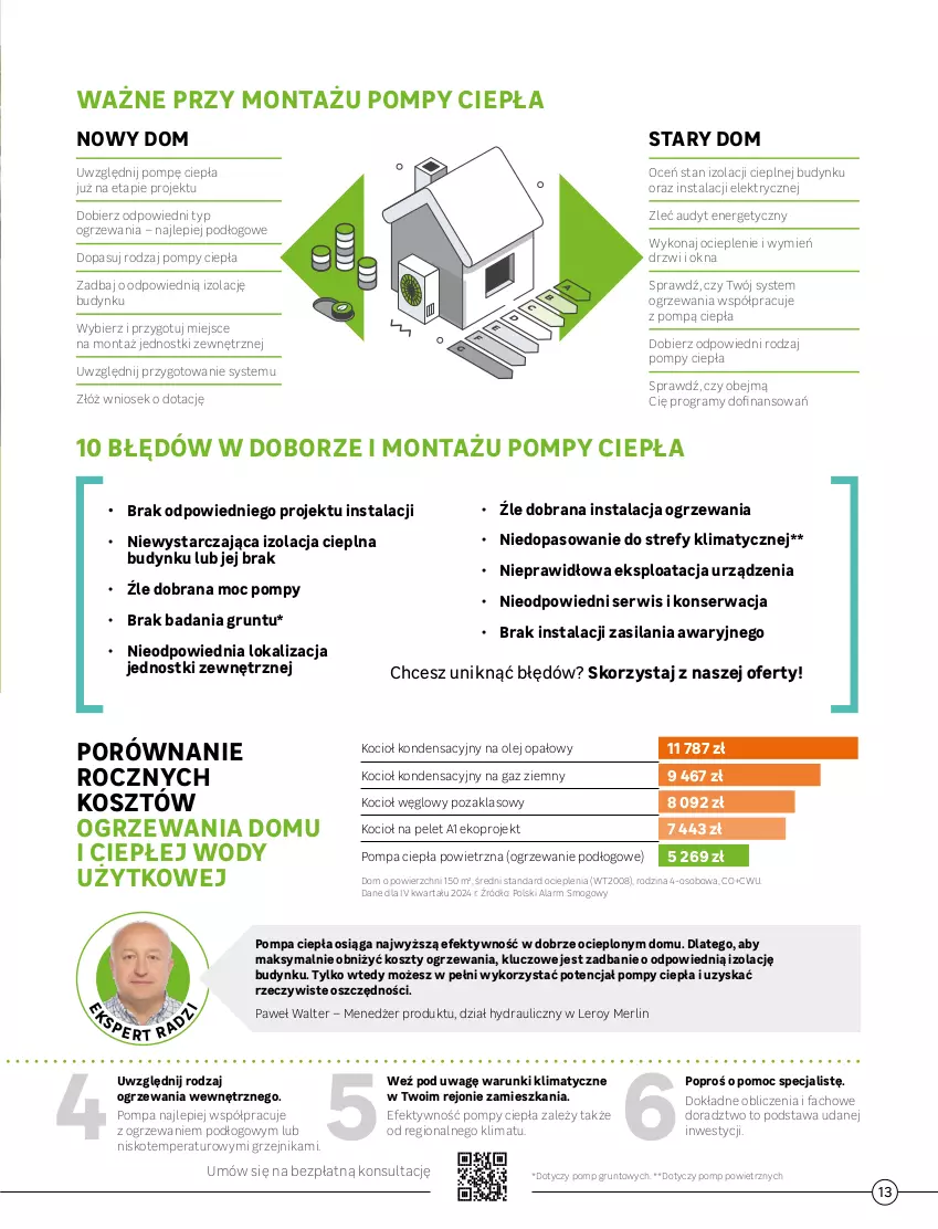 Gazetka promocyjna Leroy Merlin - Gazetka Leroy Merlin - ważna 01.01 do 31.12.2026 - strona 13 - produkty: Drzwi, Fa, Gra, Grunt, Grzejnik, Koc, Kosz, Ogrzewanie, Olej, Piec, Por, Ser, Silan, Sok