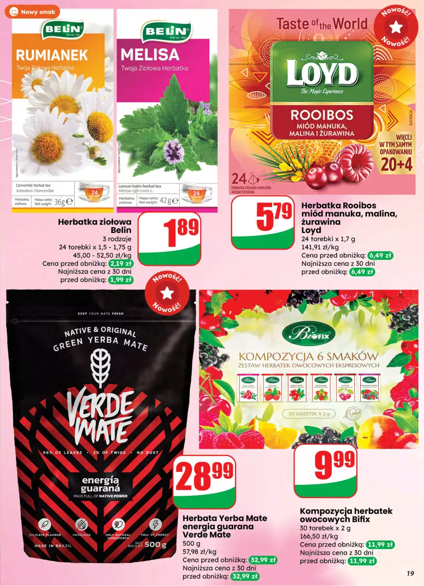 Gazetka promocyjna Dino - Gazetka 10 / 2026 - ważna 04.03 do 10.03.2026 - strona 19 - produkty: Gin, Herbata, Loyd, Miód