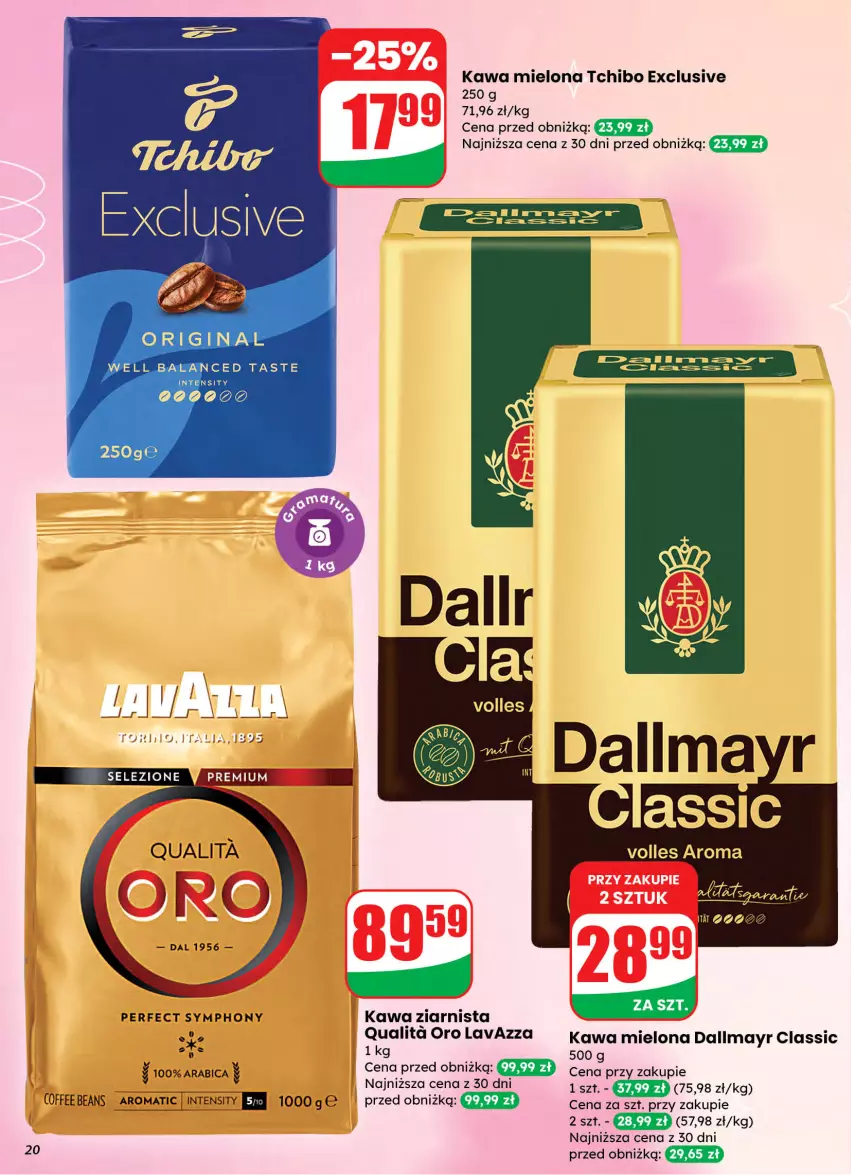 Gazetka promocyjna Dino - Gazetka 10 / 2026 - ważna 04.03 do 10.03.2026 - strona 20 - produkty: BIC, Dallmayr, Fa, Gin, Kawa, Kawa mielona, Kawa ziarnista, Lavazza, Tchibo