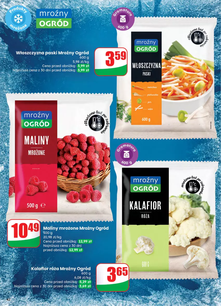 Gazetka promocyjna Dino - Gazetka 10 / 2026 - ważna 04.03 do 10.03.2026 - strona 42 - produkty: Kalafior, Róża