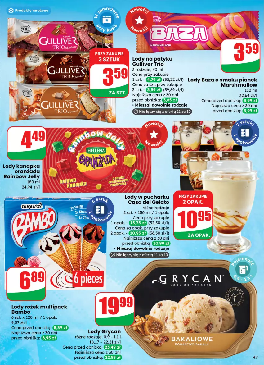 Gazetka promocyjna Dino - Gazetka 10 / 2026 - ważna 04.03 do 10.03.2026 - strona 43 - produkty: Gry, Lody, Mars, Oranżada, Produkty mrożone