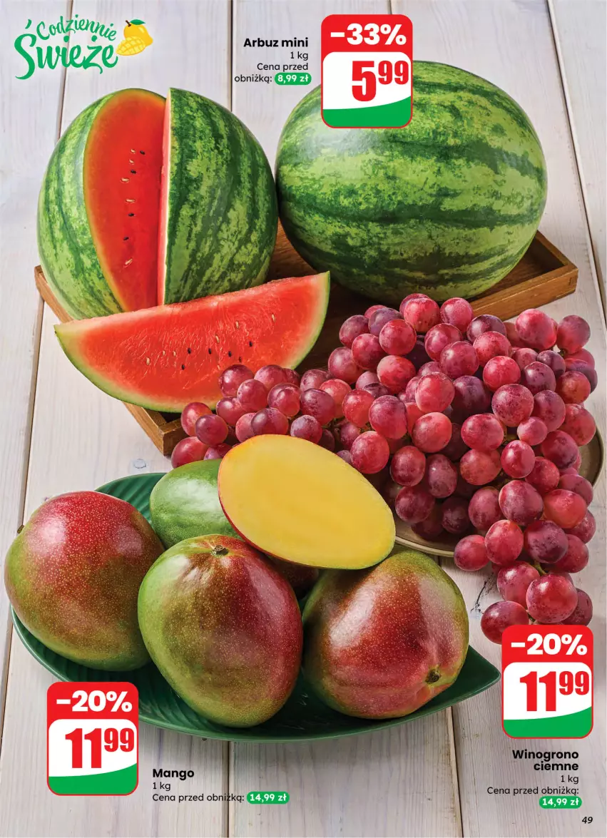 Gazetka promocyjna Dino - Gazetka 10 / 2026 - ważna 04.03 do 10.03.2026 - strona 49 - produkty: Arbuz, Mango