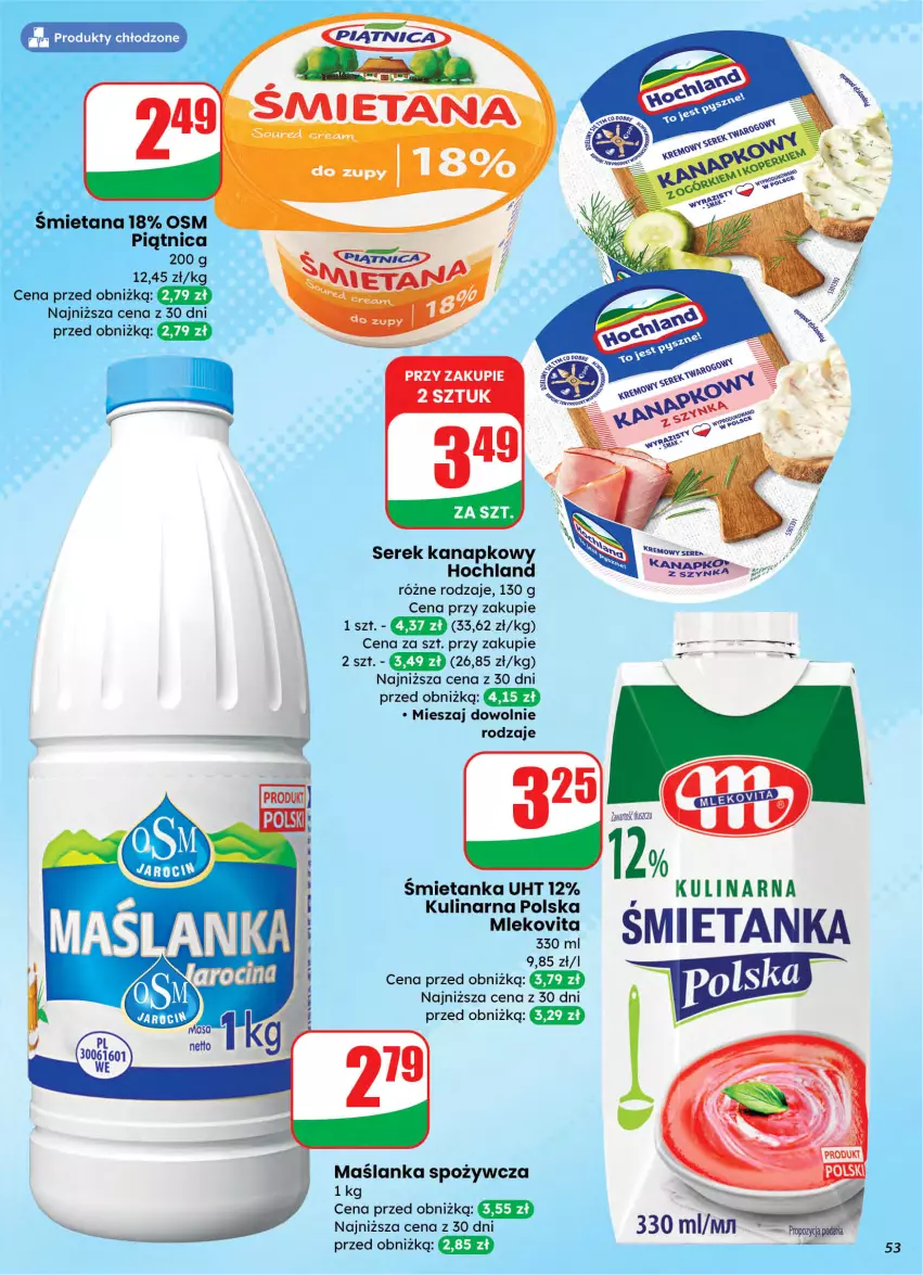 Gazetka promocyjna Dino - Gazetka 10 / 2026 - ważna 04.03 do 10.03.2026 - strona 53 - produkty: Chia, Maślanka, Ser, Serek