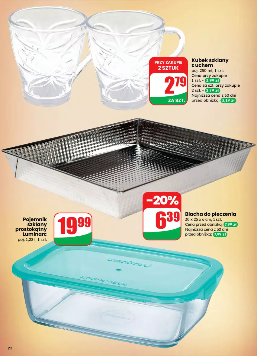 Gazetka promocyjna Dino - Gazetka 10 / 2026 - ważna 04.03 do 10.03.2026 - strona 74 - produkty: Blacha do pieczenia, Piec, Pojemnik