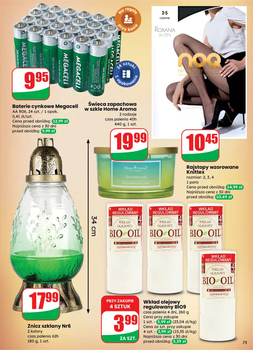 Gazetka promocyjna Dino - Gazetka 10 / 2026 - ważna 04.03 do 10.03.2026 - strona 75 - produkty: Bio-Oil, Cynk, Olej, Rajstopy, Top, Wkład olejowy, Znicz