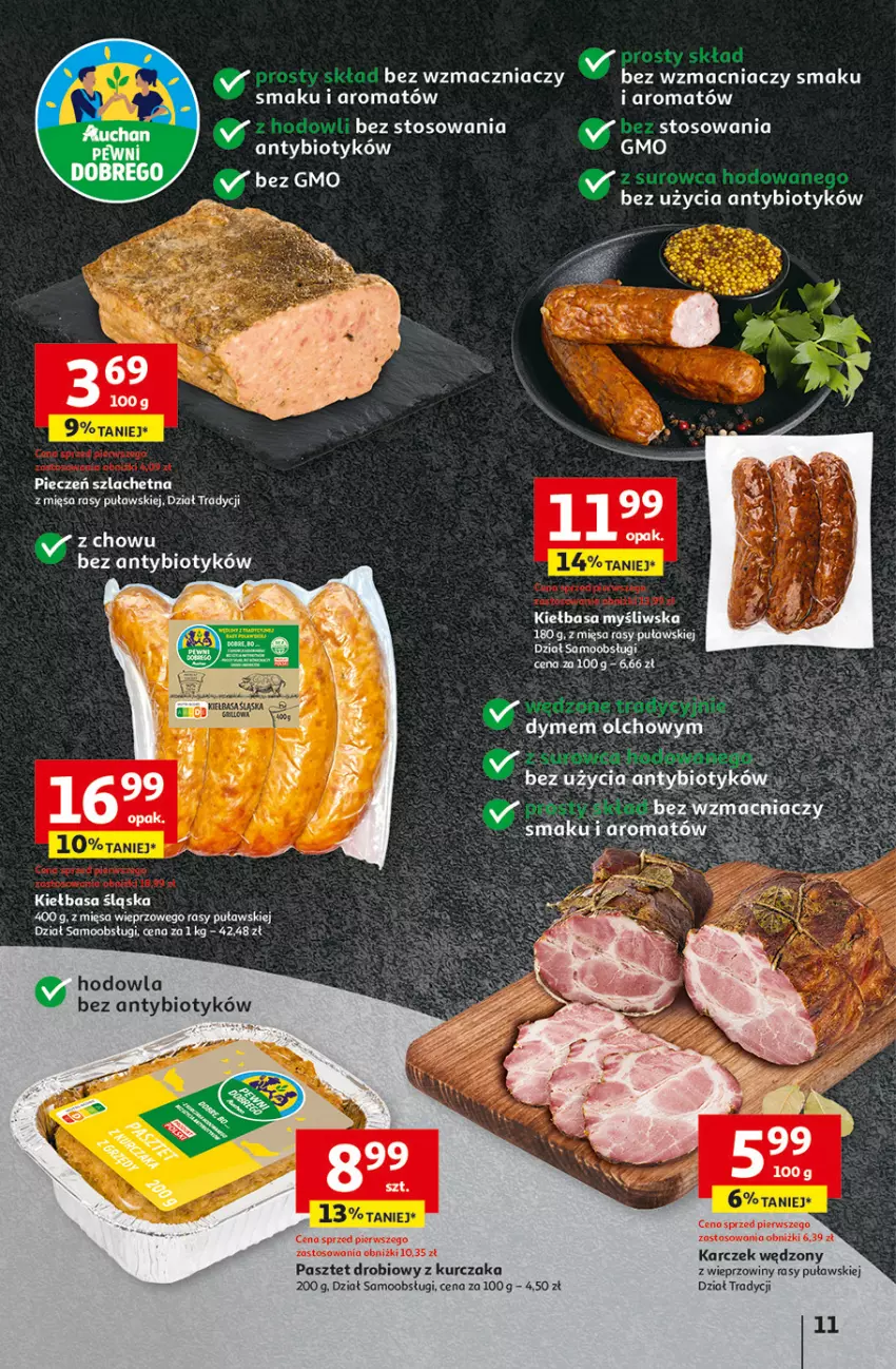 Gazetka promocyjna Auchan - Pewność Niskich Cen Hipermarket - ważna 30.01 do 05.02.2025 - strona 13 - produkty: Gry, Kiełbasa, Kurczak, Pasztet, Piec