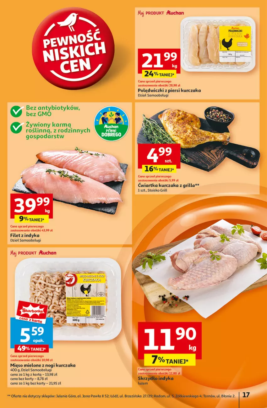 Gazetka promocyjna Auchan - Pewność Niskich Cen Hipermarket - ważna 30.01 do 05.02.2025 - strona 19 - produkty: Grill, Kurczak, Mięso, Mięso mielone