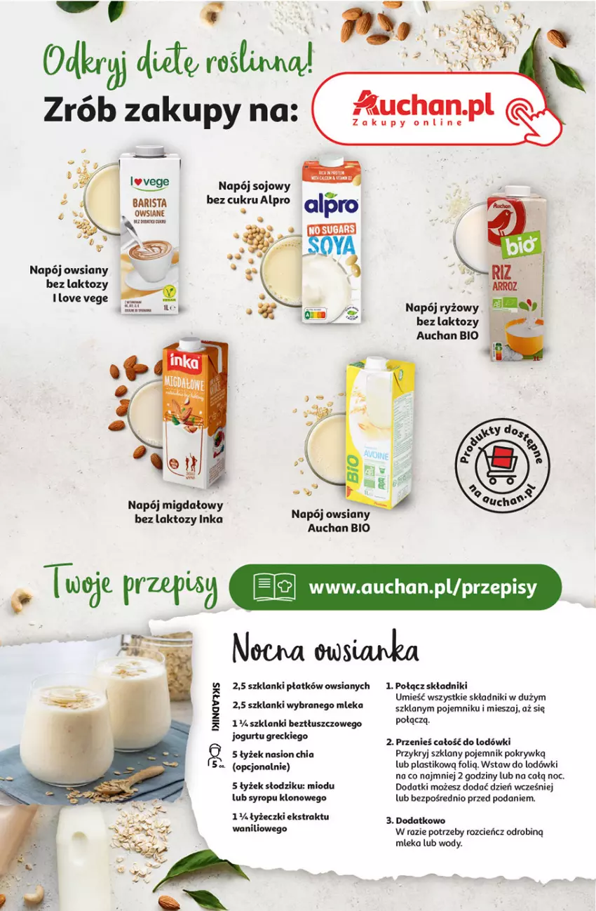 Gazetka promocyjna Auchan - Pewność Niskich Cen Hipermarket - ważna 30.01 do 05.02.2025 - strona 36 - produkty: Alpro, Chia, Cień, Fa, Inka, Lanki, Napój, Pojemnik, Ryż, Syrop