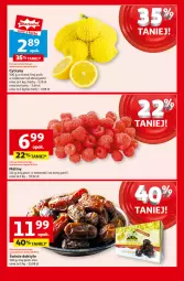 Gazetka promocyjna Auchan - Pewność Niskich Cen Hipermarket - Gazetka - ważna od 05.02 do 05.02.2025 - strona 11 - produkty: Cytryny, Daktyle, Maliny, Fa