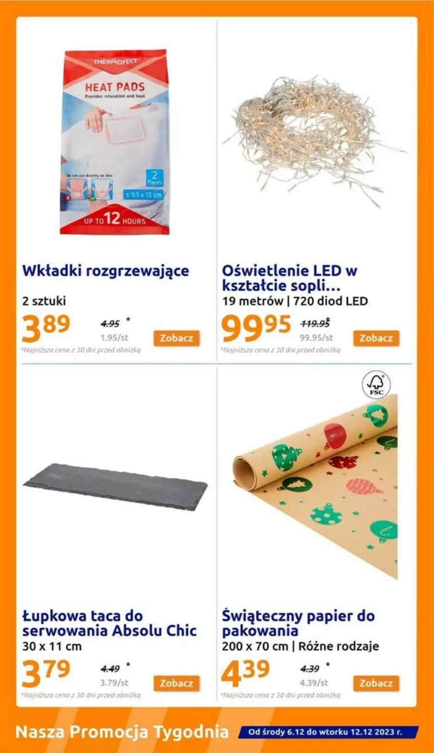 Gazetka promocyjna Action - ważna 06.12 do 12.12.2023 - strona 9 - produkty: Papier, Ser, Taca, Wkładki