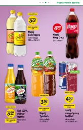 Gazetka promocyjna Żabka - Gazetka - ważna od 28.09 do 28.09.2021 - strona 24 - produkty: Hoop, Sok, Napój energetyczny, Red Bull, O nas, Schweppes, Tymbark, Napój, Nektar, Hortex