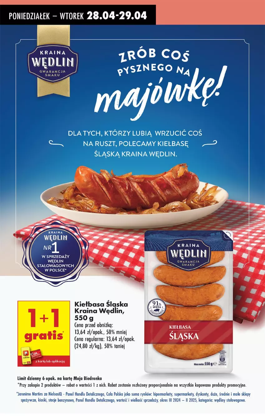 Gazetka promocyjna Biedronka - Od Poniedziałku - ważna 28.04 do 03.05.2025 - strona 41 - produkty: Kiełbasa, Kiełbasa śląska, Por