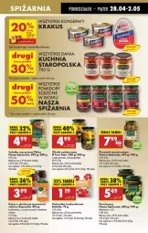 Gazetka promocyjna Biedronka - Od Poniedziałku - Gazetka - ważna od 03.05 do 03.05.2025 - strona 47 - produkty: Piec, Sałatka, Krakus, Ser, Por, Kuchnia Staropolska, Korniszony, Oliwki, Kuchnia, Tera, Dżem, Sałat, Galaretka, Brugi, Gala, Pomidory