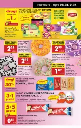 Gazetka promocyjna Biedronka - Od Poniedziałku - Gazetka - ważna od 03.05 do 03.05.2025 - strona 53 - produkty: Por, Bonitki, Tera, Wafle, Lipton, Rurki, Donut, Herbata, Góralki, Kinder, Fa