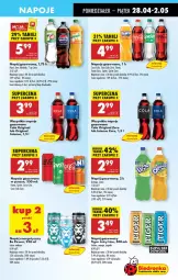 Gazetka promocyjna Biedronka - Od Poniedziałku - Gazetka - ważna od 03.05 do 03.05.2025 - strona 61 - produkty: Gin, Napój energetyczny, Kaktus, Mirinda, Coca-Cola, Napoje, Pepsi, Tiger, Napój gazowany, Fanta, Sprite, Mango, Napój, Fa
