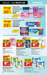 Gazetka promocyjna Biedronka - Od Poniedziałku - Gazetka - ważna od 03.05 do 03.05.2025 - strona 72 - produkty: Papier, Velvet, Ręcznik, Rolki, Always, Podpaski, Ręczniki papierowe, Wkładki, Always Ultra