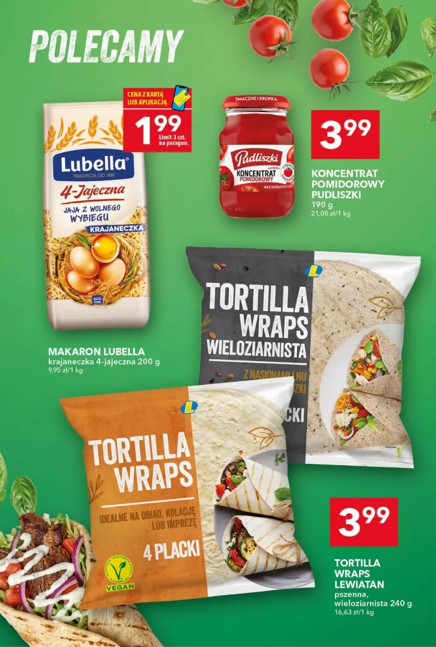 Gazetka promocyjna Lewiatan - Gazetka ogólnopolska - ważna 08.10 do 14.10.2026 - strona 9 - produkty: Bell, Bella, Lubella, Makaron, Pudliszki, Tortilla