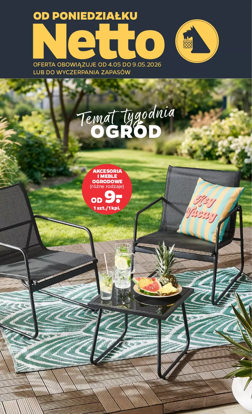 Gazetka promocyjna Netto - Od Poniedziałku - ważna 04.05 do 09.05.2026 - strona 1 - produkty: Meble, Ogród
