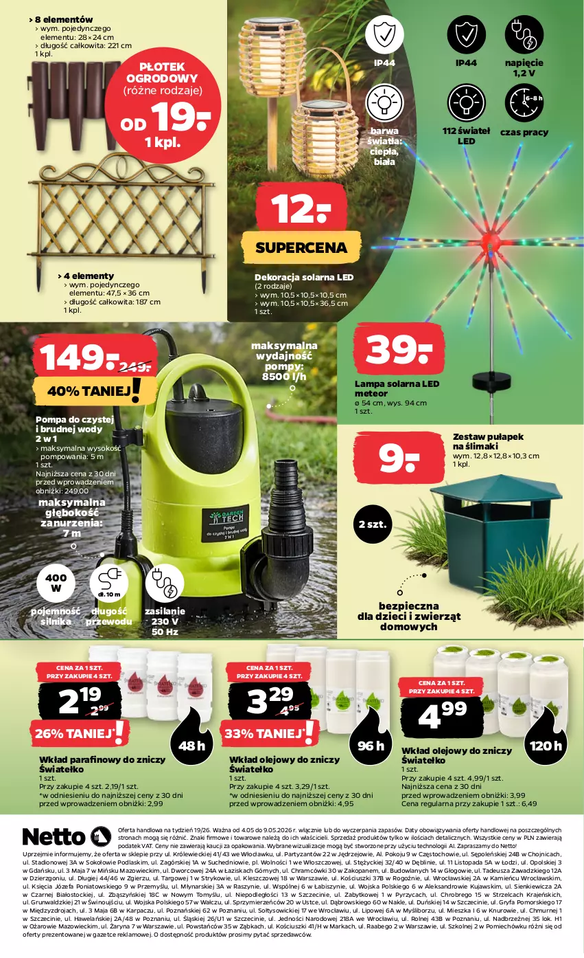 Gazetka promocyjna Netto - Od Poniedziałku - ważna 04.05 do 09.05.2026 - strona 3 - produkty: Dzieci, Fa, Gry, Karp, Kujawski, Lampa, Olej, Piec, Podlaski, Silan, Sok, Stock, Top, Wino, Wkład olejowy, Znicz
