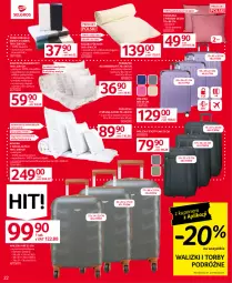 Gazetka promocyjna Selgros - Oferta przemysłowa - Gazetka - ważna od 12.07 do 12.07.2023 - strona 22 - produkty: Kołdra, Walizka, Prześcieradło, Wełna, Poduszka