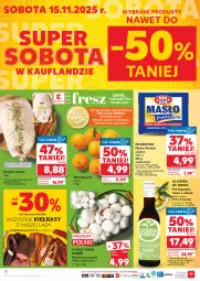 Gazetka promocyjna Kaufland - Gazetka tygodnia - Gazetka - ważna od 19.11 do 19.11.2025 - strona 10 - produkty: Piec, Mandarynki, Warzywa, Ser, Por, Gin, Kaczka, Mlekovita, Tusz, Laur, Pieczywo, Owoce, Oliwa z oliwek, Waga, Masło, Olej, Mleko, Oliwa