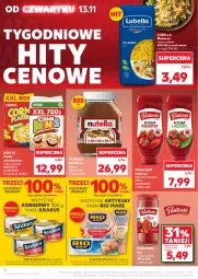Gazetka promocyjna Kaufland - Gazetka tygodnia - Gazetka - ważna od 19.11 do 19.11.2025 - strona 6 - produkty: Lubella, Ketchup, Makaron, Nutella, Krakus, Sos, Sok, Ser, Por, Rio Mare, Bell, Ferrero, Danio, Bella, Pudliszki, Waga, Nestlé