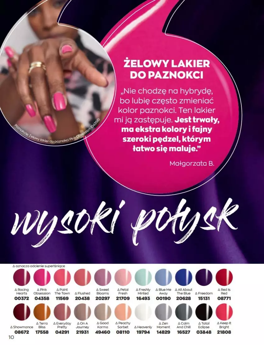 Gazetka promocyjna Avon - Katalog Avon 6/2022 kampania czerwiec - ważna 01.06 do 30.06.2022 - strona 10 - produkty: Fa, Lakier, LG