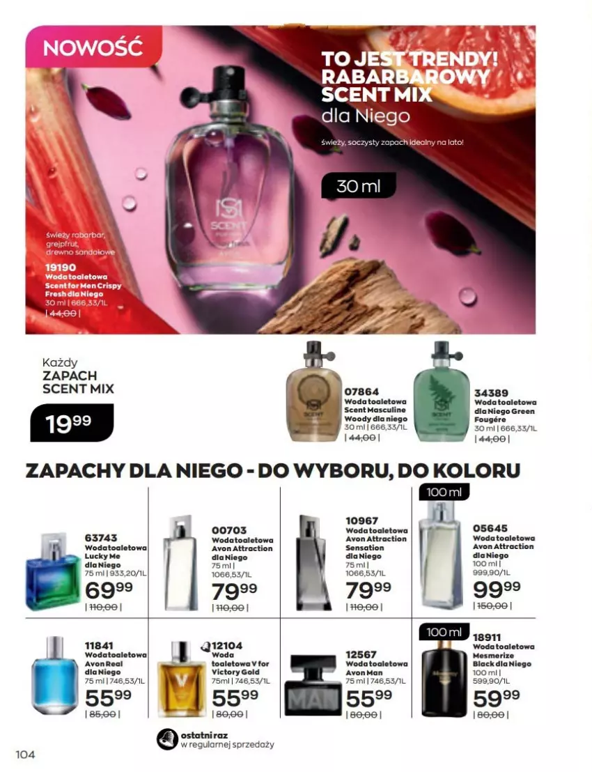 Gazetka promocyjna Avon - Katalog Avon 6/2022 kampania czerwiec - ważna 01.06 do 30.06.2022 - strona 104 - produkty: Lack, Sati, Woda, Woda toaletowa