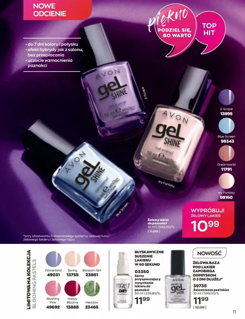 Gazetka promocyjna Avon - Katalog Avon 6/2022 kampania czerwiec - ważna 01.06 do 30.06.2022 - strona 11 - produkty: Fa, Lakier, Top