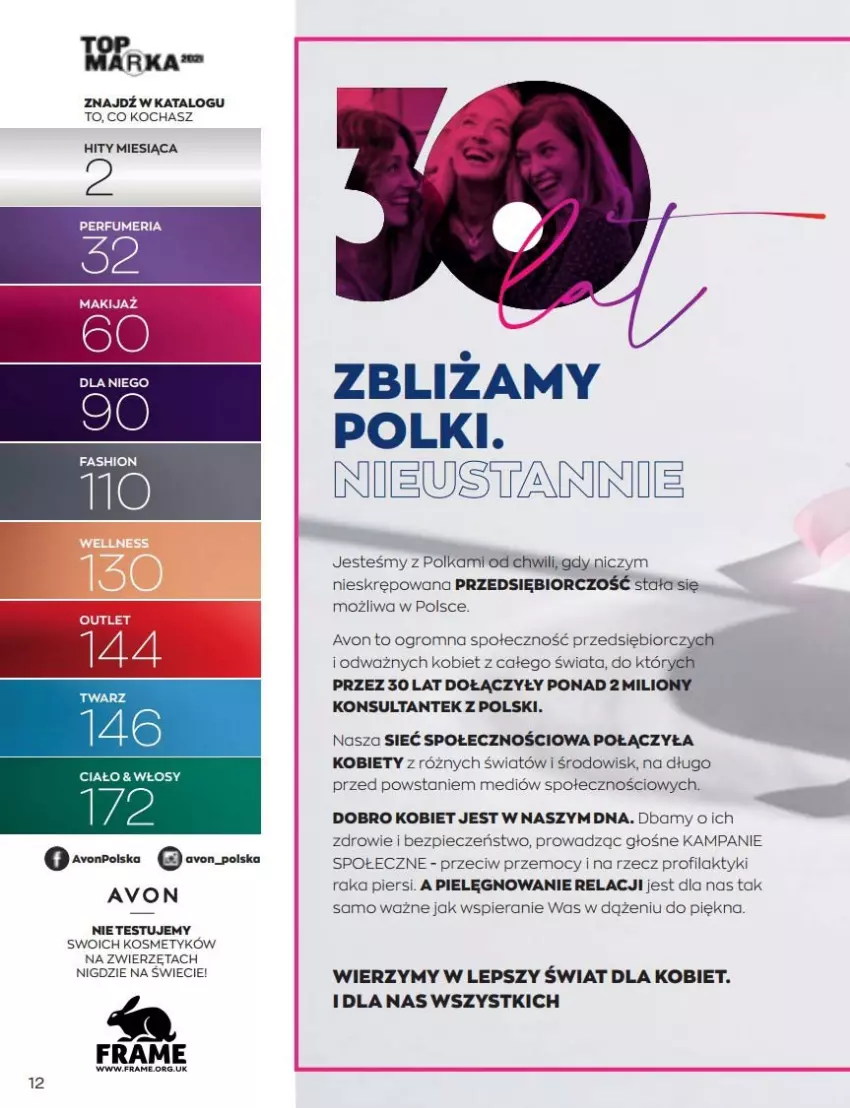 Gazetka promocyjna Avon - Katalog Avon 6/2022 kampania czerwiec - ważna 01.06 do 30.06.2022 - strona 12 - produkty: Koc, Lion, Piec, Zdrowie, Zwierzęta