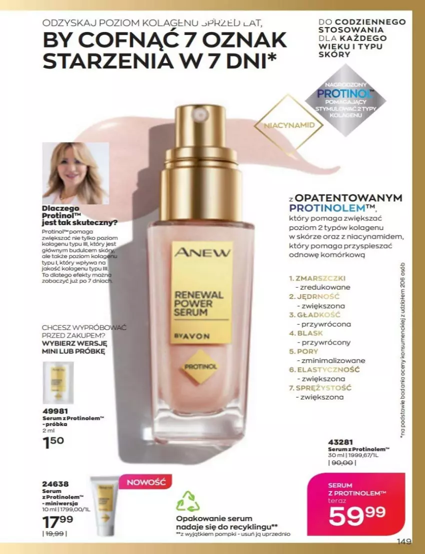 Gazetka promocyjna Avon - Katalog Avon 6/2022 kampania czerwiec - ważna 01.06 do 30.06.2022 - strona 149 - produkty: Kolagen, Mars, Por, Rum, Ser, Serum