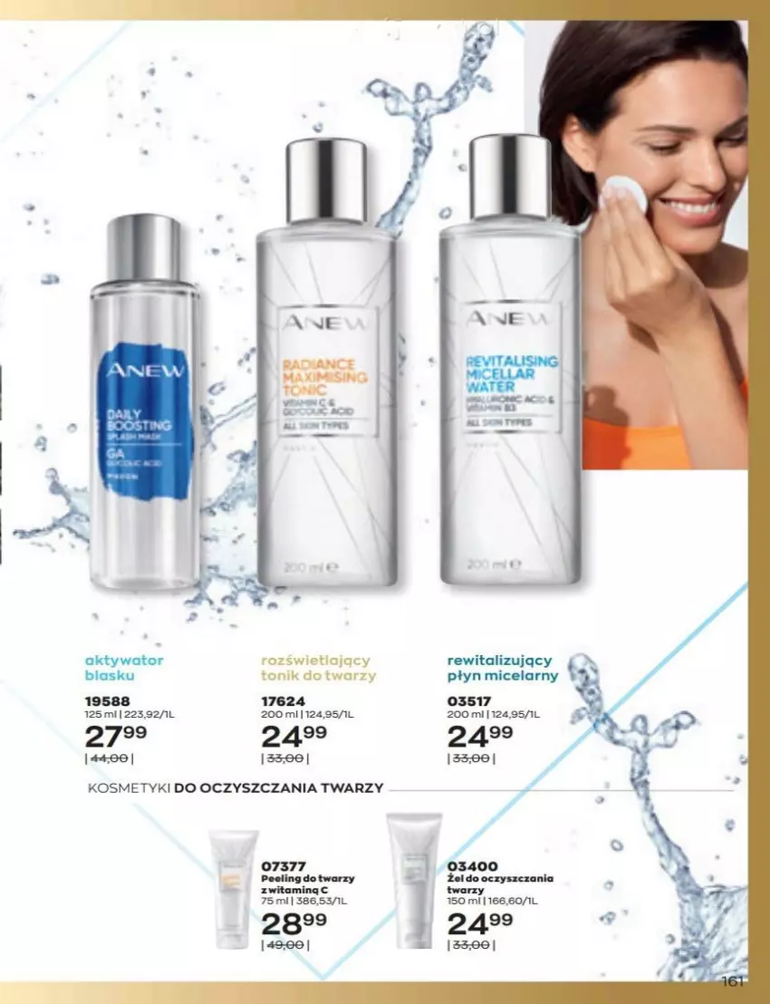 Gazetka promocyjna Avon - Katalog Avon 6/2022 kampania czerwiec - ważna 01.06 do 30.06.2022 - strona 161 - produkty: Płyn micelarny, Tonik, Tonik do twarzy