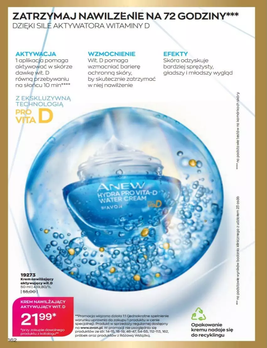 Gazetka promocyjna Avon - Katalog Avon 6/2022 kampania czerwiec - ważna 01.06 do 30.06.2022 - strona 162 - produkty: Anew, Krem nawilżający