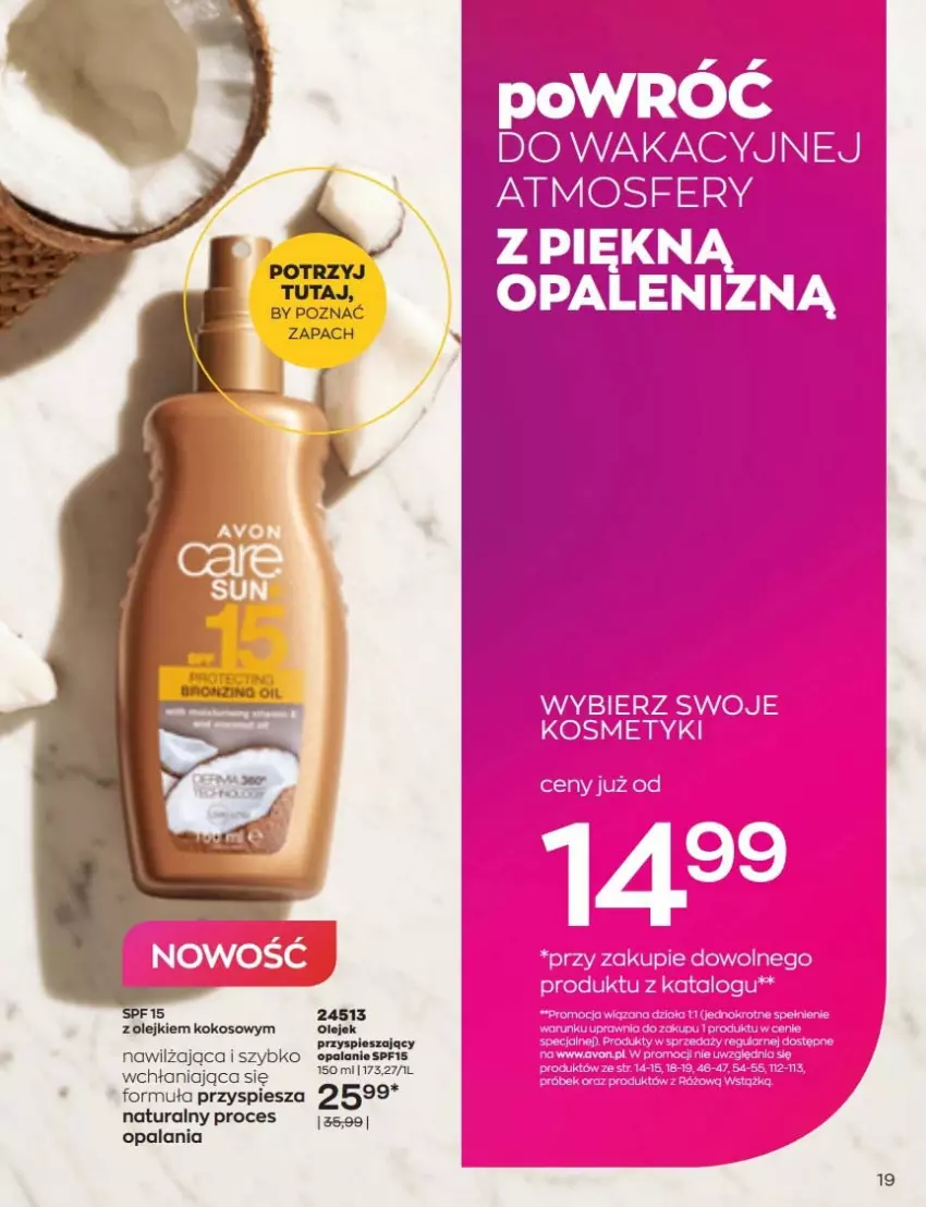 Gazetka promocyjna Avon - Katalog Avon 6/2022 kampania czerwiec - ważna 01.06 do 30.06.2022 - strona 19 - produkty: Kokos, Olej