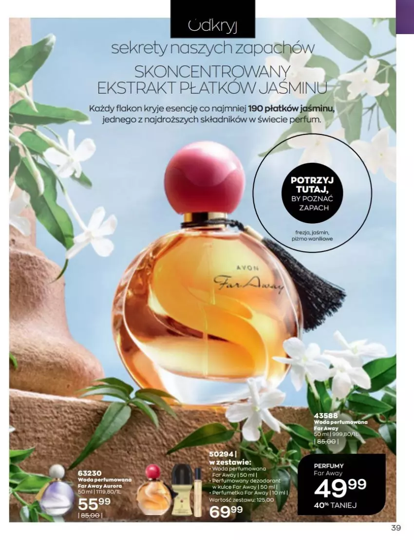 Gazetka promocyjna Avon - Katalog Avon 6/2022 kampania czerwiec - ważna 01.06 do 30.06.2022 - strona 39 - produkty: Dezodorant, Fa, Koc, Kret, LG, Perfum, Woda, Woda perfumowana