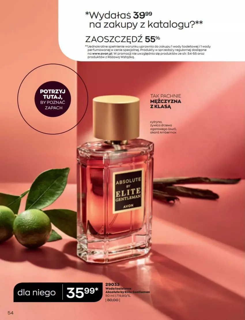 Gazetka promocyjna Avon - Katalog Avon 6/2022 kampania czerwiec - ważna 01.06 do 30.06.2022 - strona 54 - produkty: Absolut