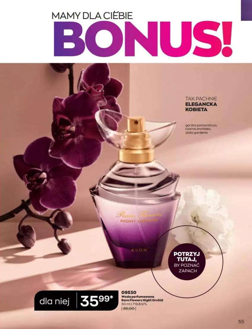 Gazetka promocyjna Avon - Katalog Avon 6/2022 kampania czerwiec - ważna 01.06 do 30.06.2022 - strona 55 - produkty: Perfum, Woda, Woda perfumowana