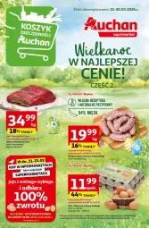 Gazetka promocyjna Auchan - Wielkanoc z najlepszej cenie! Część 2. Supermarket Auchan - Gazetka - ważna od 30.03 do 30.03.2024 - strona 1 - produkty: Ser, Jaja, Przyprawy, Kiełbasa biała, Kiełbasa, Jaja z wolnego wybiegu