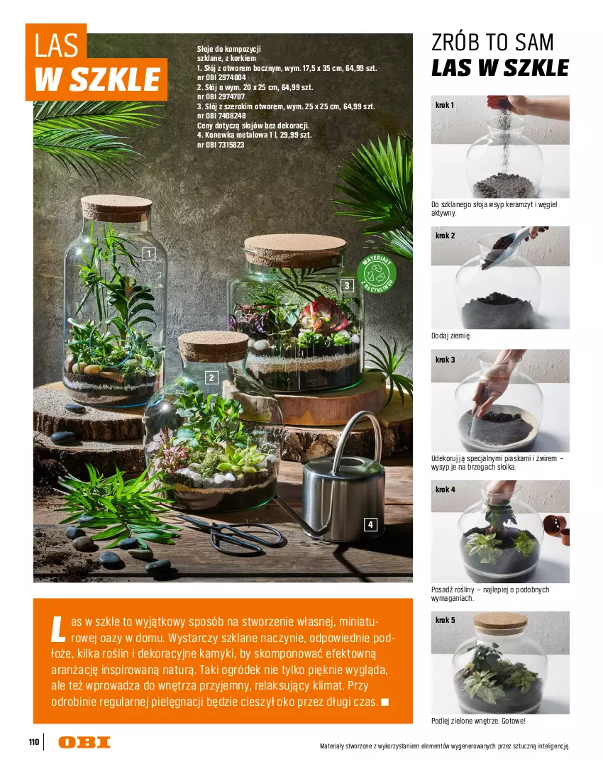 Gazetka promocyjna Obi - Gazetka OBI - ważna 16.03 do 31.08.2026 - strona 110 - produkty: Fa, Intel, Kaktus, Keramzyt, Konewka, Mus, Ogród, Sukulent, Węgiel aktywny