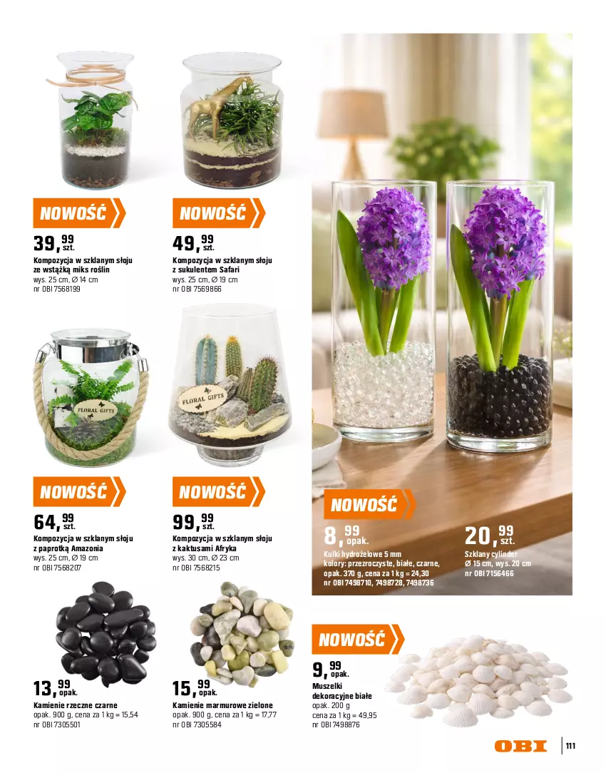 Gazetka promocyjna Obi - Gazetka OBI - ważna 16.03 do 31.08.2026 - strona 111 - produkty: Fa, Intel, Kaktus, Keramzyt, Konewka, Mus, Ogród, Sukulent, Węgiel aktywny