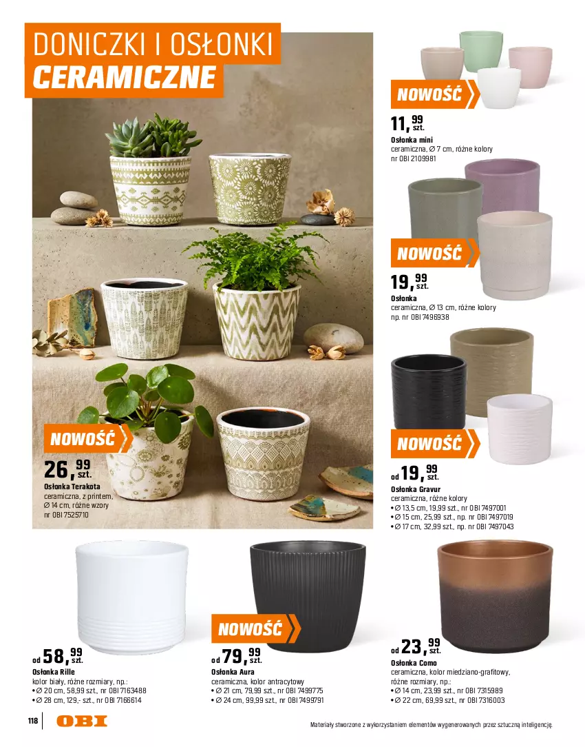 Gazetka promocyjna Obi - Gazetka OBI - ważna 16.03 do 31.08.2026 - strona 118 - produkty: Gra, Intel, Osłonka, Tera, Wazon