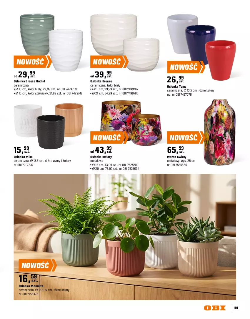 Gazetka promocyjna Obi - Gazetka OBI - ważna 16.03 do 31.08.2026 - strona 119 - produkty: Gra, Intel, Osłonka, Tera, Wazon