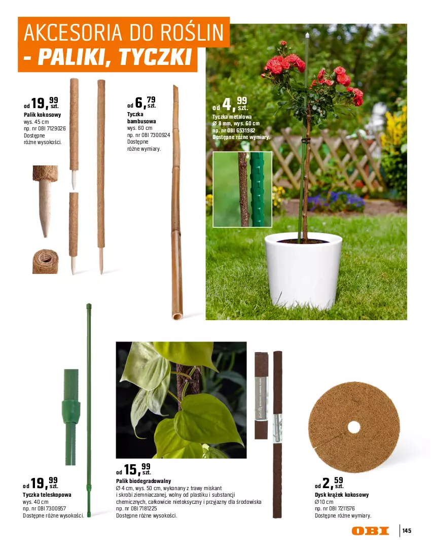 Gazetka promocyjna Obi - Gazetka OBI - ważna 16.03 do 31.08.2026 - strona 145 - produkty: Gra, Kokos, Miska, Namiot, Sok, Teleskop, Tunel