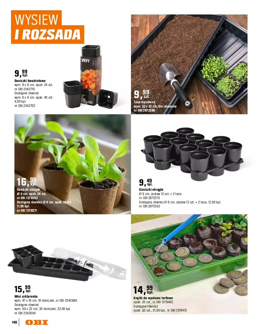 Gazetka promocyjna Obi - Gazetka OBI - ważna 16.03 do 31.08.2026 - strona 148 - produkty: Gra, Ogród, Szklarenka, Taca