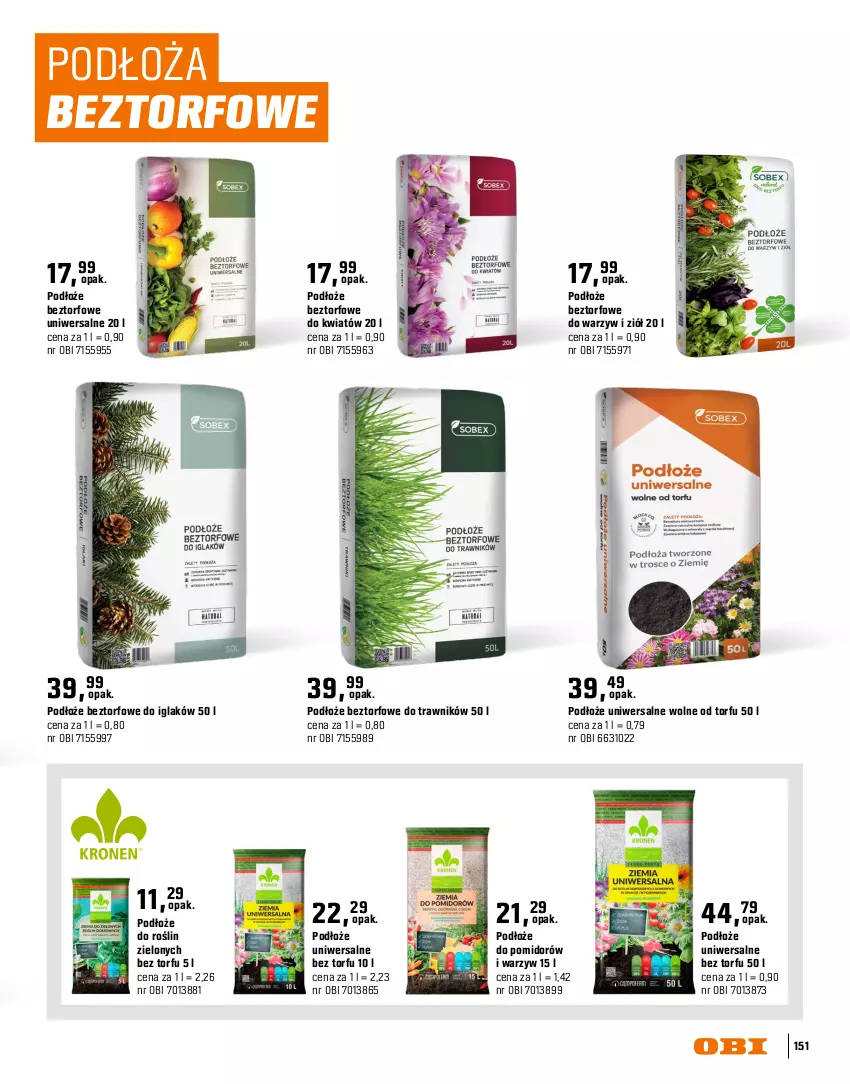 Gazetka promocyjna Obi - Gazetka OBI - ważna 16.03 do 31.08.2026 - strona 151 - produkty: Gra, Podłoże do roślin