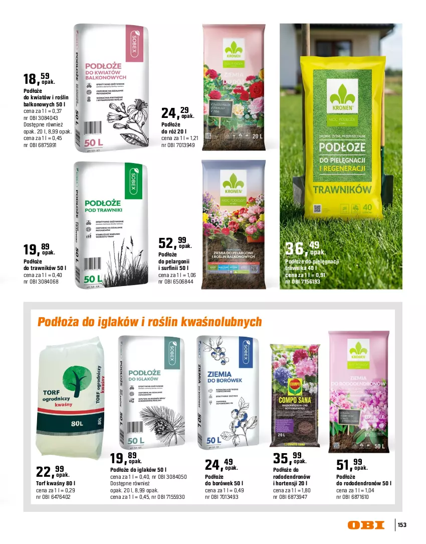 Gazetka promocyjna Obi - Gazetka OBI - ważna 16.03 do 31.08.2026 - strona 153 - produkty: Intel, Podłoże do roślin, Surf