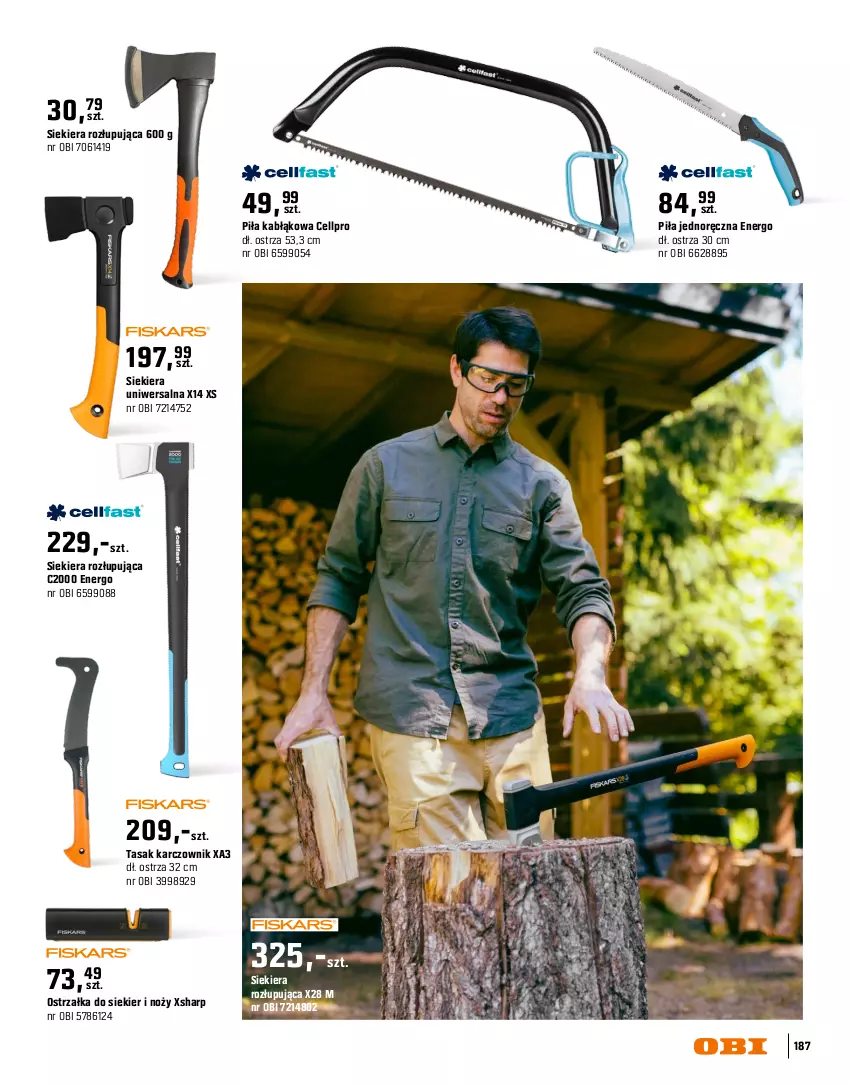 Gazetka promocyjna Obi - Gazetka OBI - ważna 16.03 do 31.08.2026 - strona 187 - produkty: Noż, Nożyce, Sekator, Sharp
