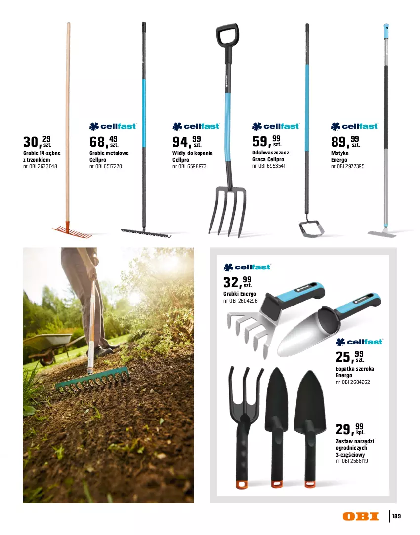 Gazetka promocyjna Obi - Gazetka OBI - ważna 16.03 do 31.08.2026 - strona 189 - produkty: Gra, Por, Szczotka, Zestaw narzędzi
