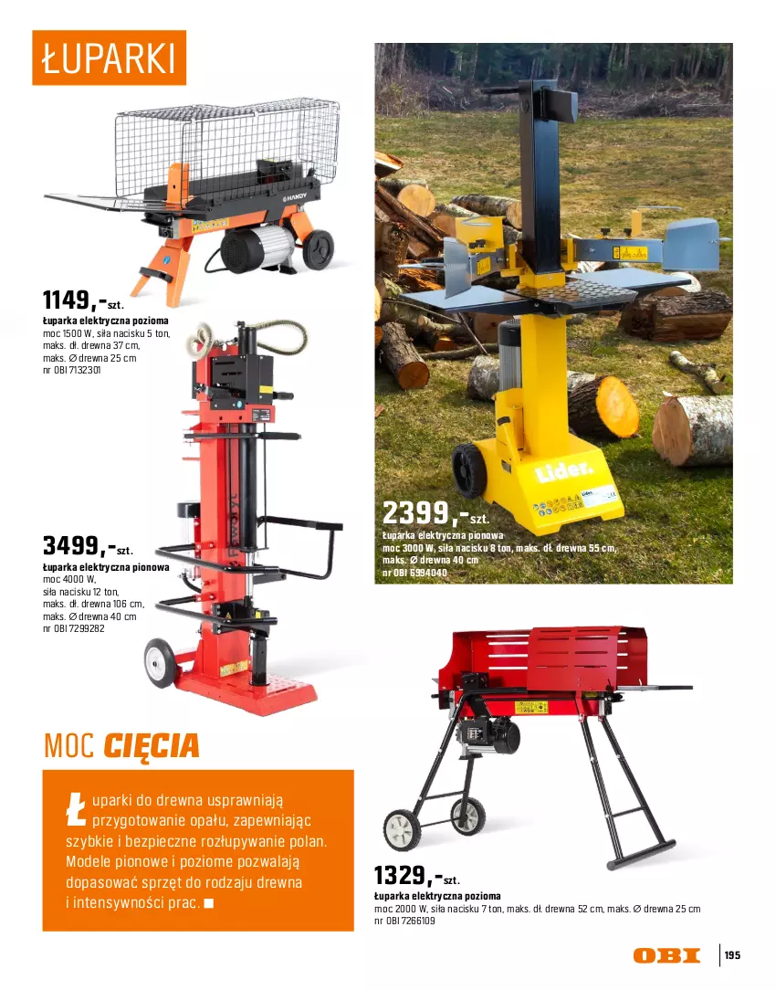 Gazetka promocyjna Obi - Gazetka OBI - ważna 16.03 do 31.08.2026 - strona 195 - produkty: Kosz, Parka, Piec, Pojemnik, Rozdrabniacz