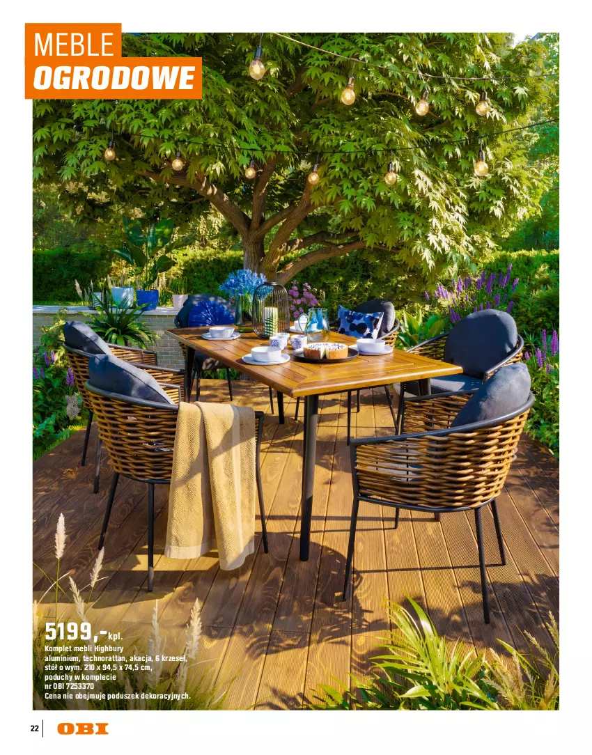 Gazetka promocyjna Obi - Gazetka OBI - ważna 16.03 do 31.08.2026 - strona 22 - produkty: Meble, Stół